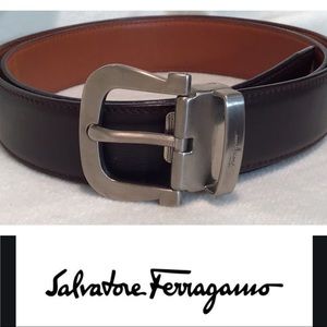 Salvatore FERRAGAMO Brown Leather Belt EUC